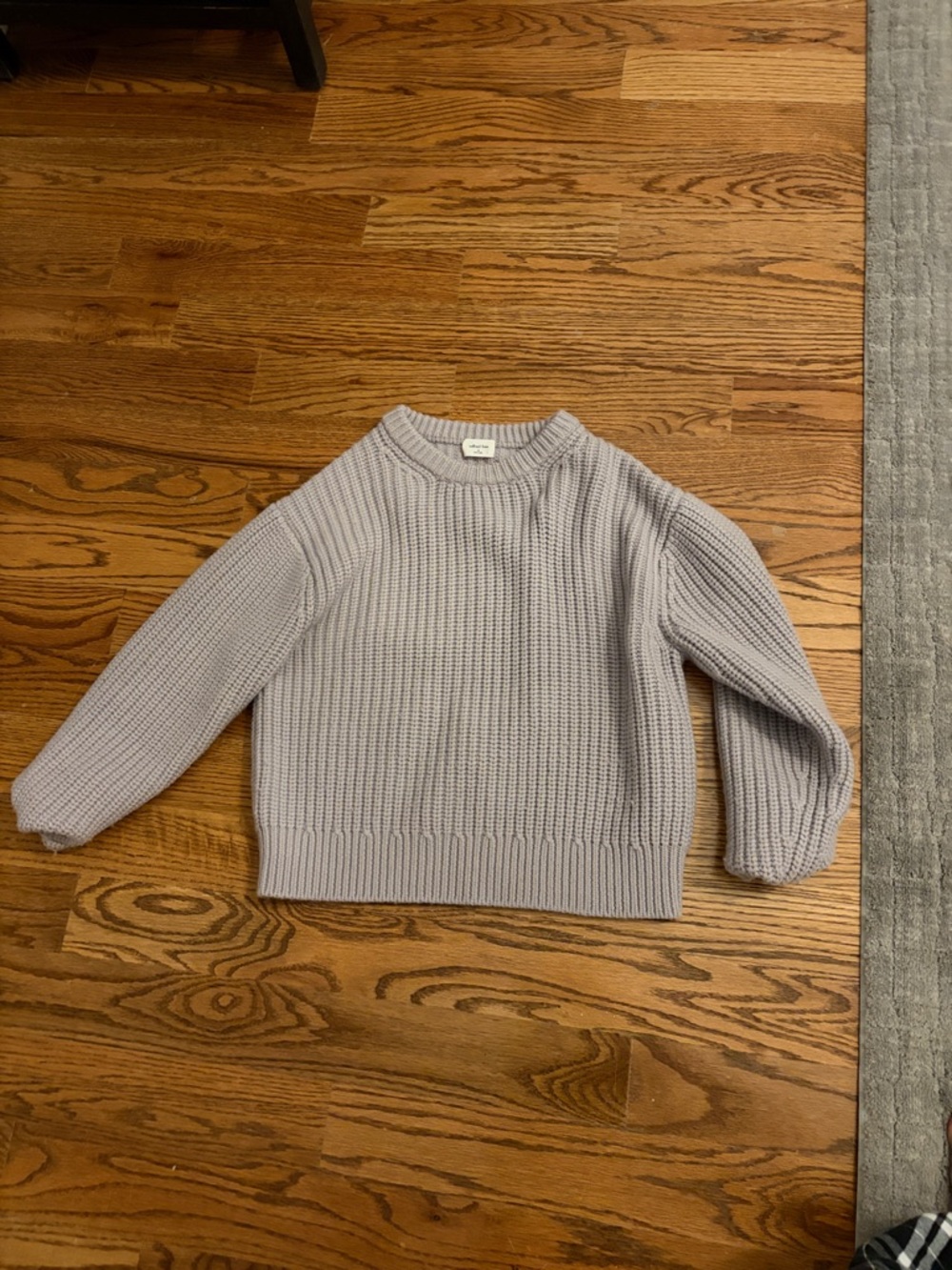 Wilfred Lavender Gray Chunky Crewneck Sweater